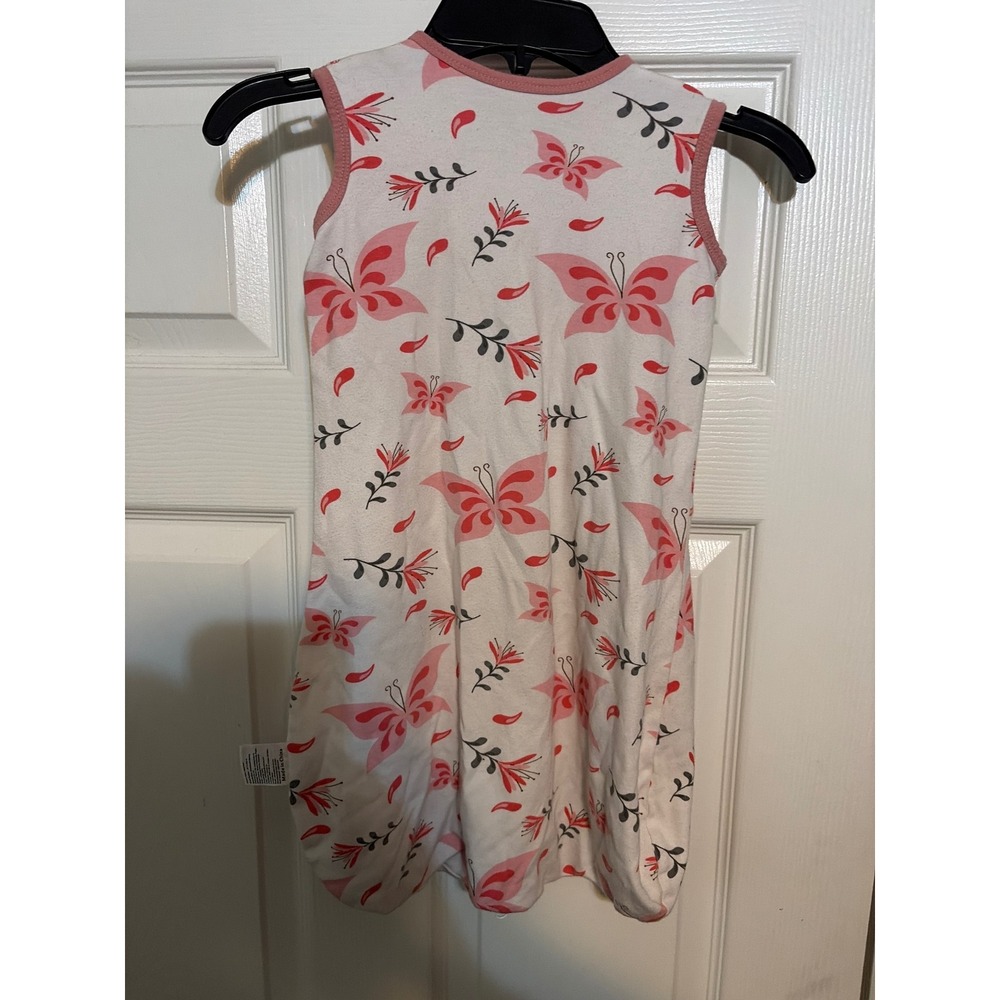 Yoofoss Baby Sleep Sack 0-6 Months Pink Butterfly Floral 100% Cotton Swaddle S